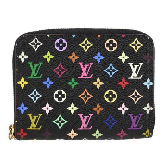 Louis Vuitton Black Multicolor Zippy Coin Purse Wallet M93740 TS2190 XX31420 - Picture 2 of 7
